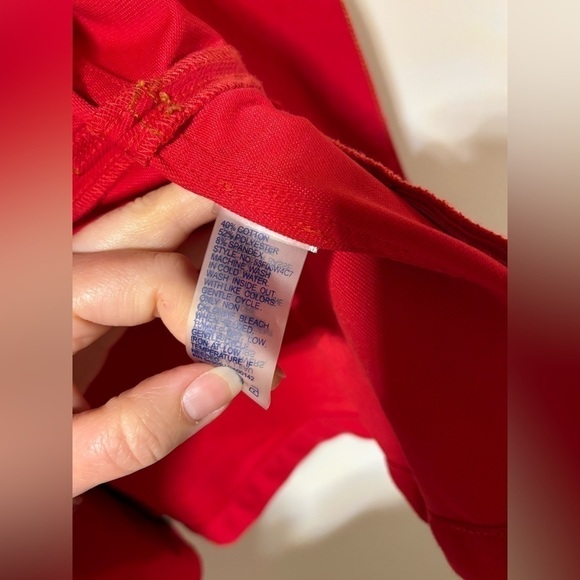 Auction listing-NYGARD- Red Denim Vest - Picture 5 of 6